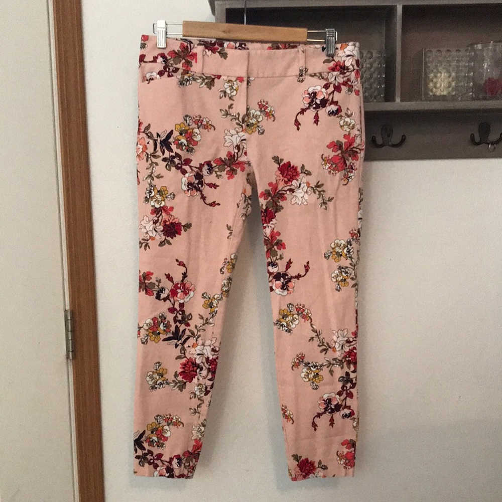 New York & Company stretch, floral pattern, sz 6
